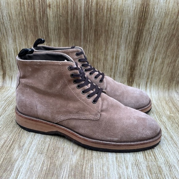 AllSaints‎ Matthias Chukka Boots Men's Size 9 EU 42 Brown Suede Ankle Shoes - Picture 1 of 10